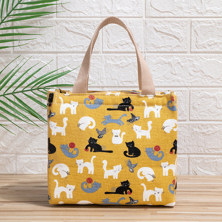 Cute Cat Print Tote Bag Kalsten