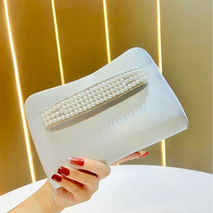 Pearl-Accented Evening Clutch