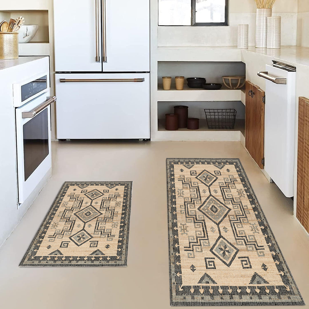 Vintage-Inspired Kitchen Mat Set Kalsten