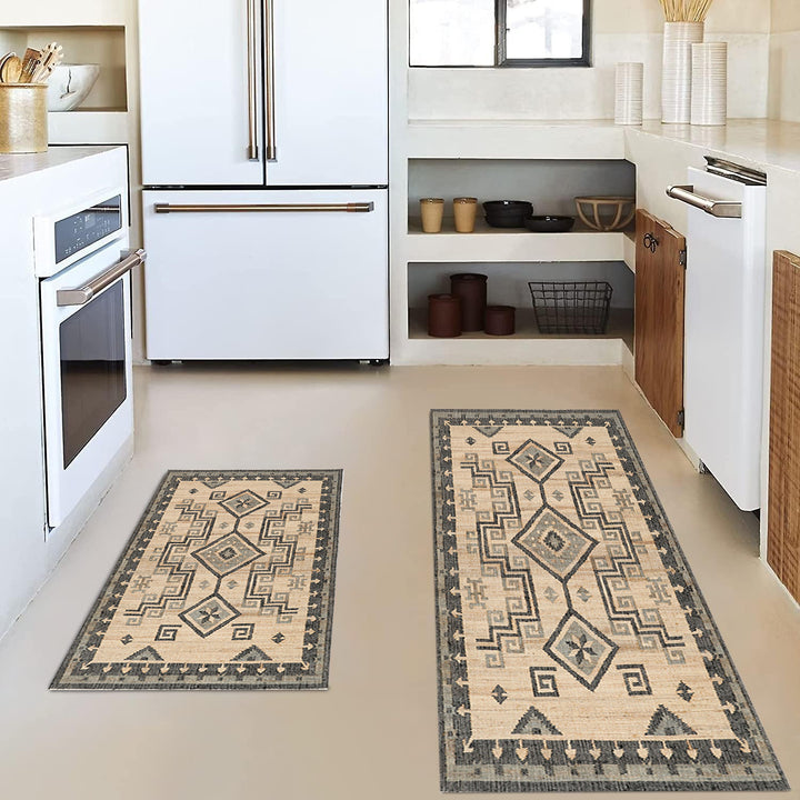 Vintage-Inspired Kitchen Mat Set Kalsten