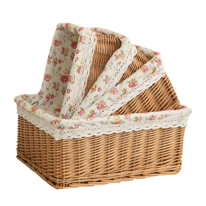 Decorative Woven Storage Basket with Liner Kalsten