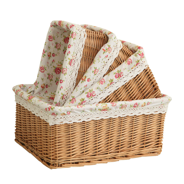 Decorative Woven Storage Basket with Liner Kalsten