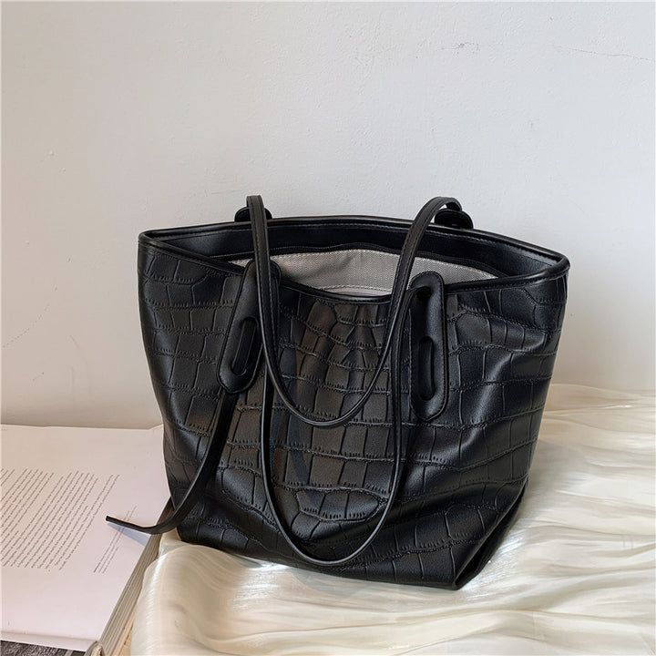 Crocodile-Embossed Tote Bag Kalsten