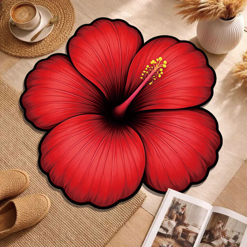 Decorative Floral Accent Rug