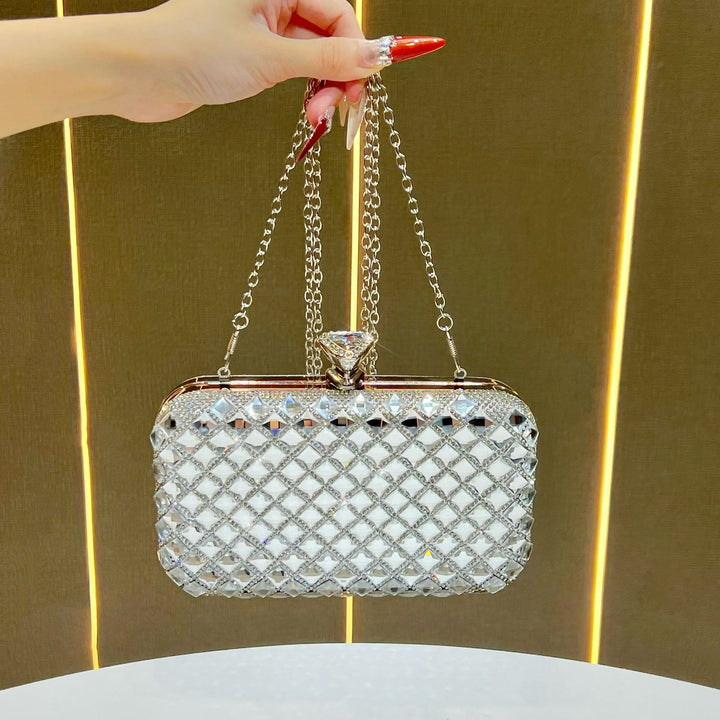 Crystal-Studded Evening Clutch