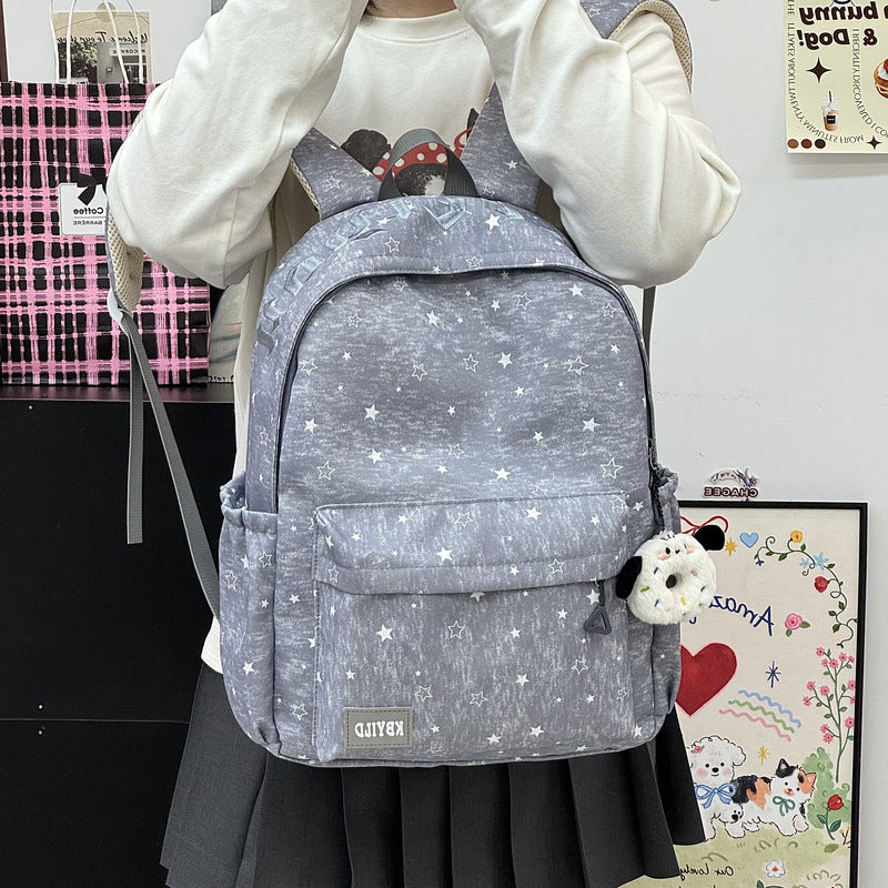 Star-Printed Casual Backpack Kalsten