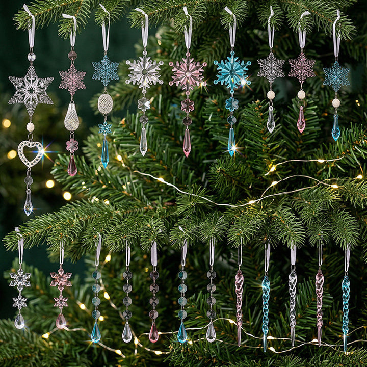 Decorative Crystal Snowflake Ornaments