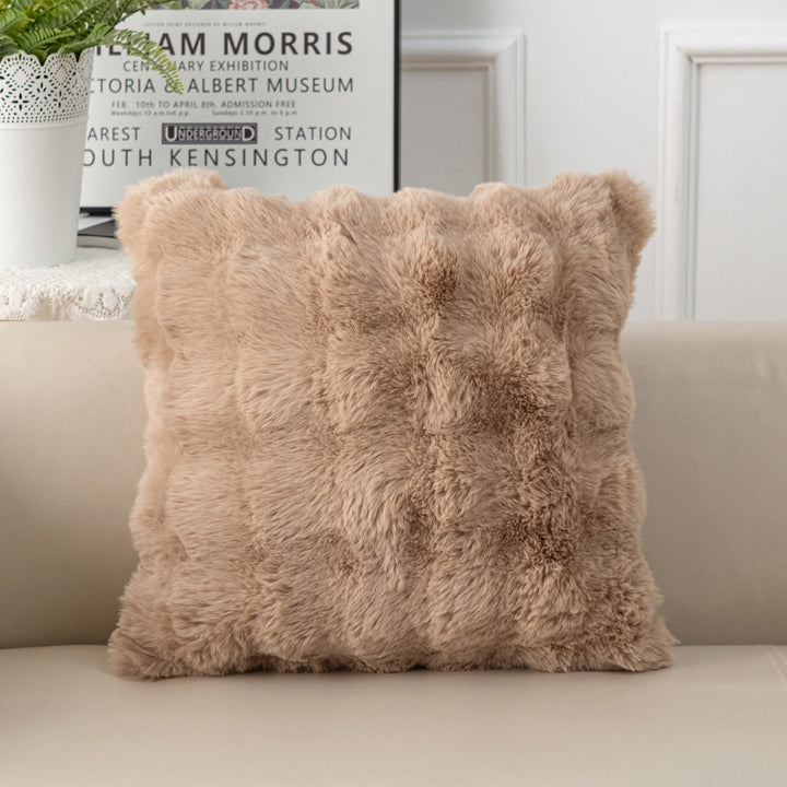 Luxurious Faux Fur Decorative Cushion
