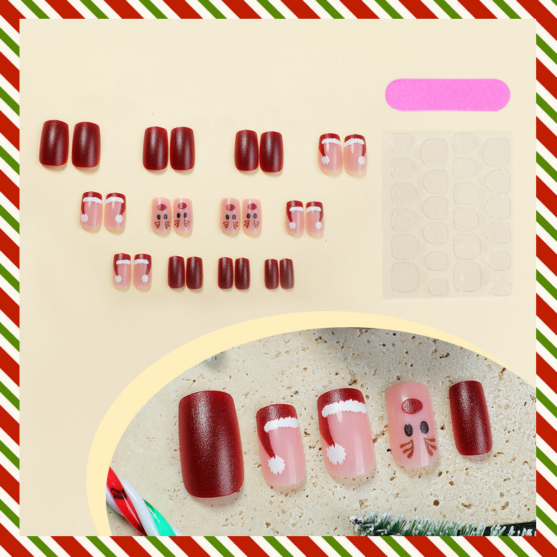Creative Nail Art Set with Winter Motifs and Glitter Effects Kalsten