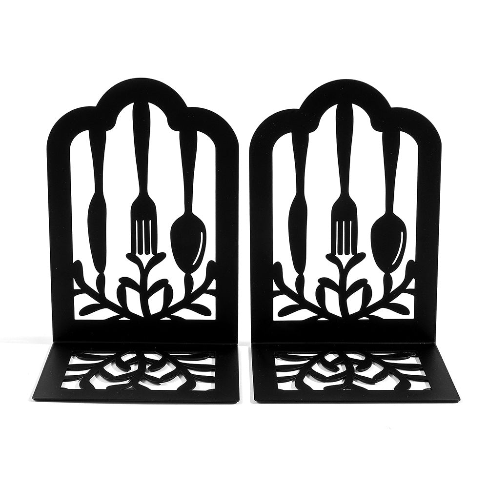 Decorative Cutlery-Themed Bookends
