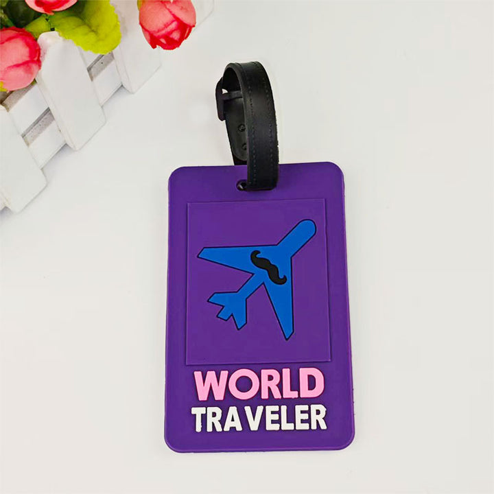 Unisex Travel-Themed Silicone Luggage Tag Kalsten