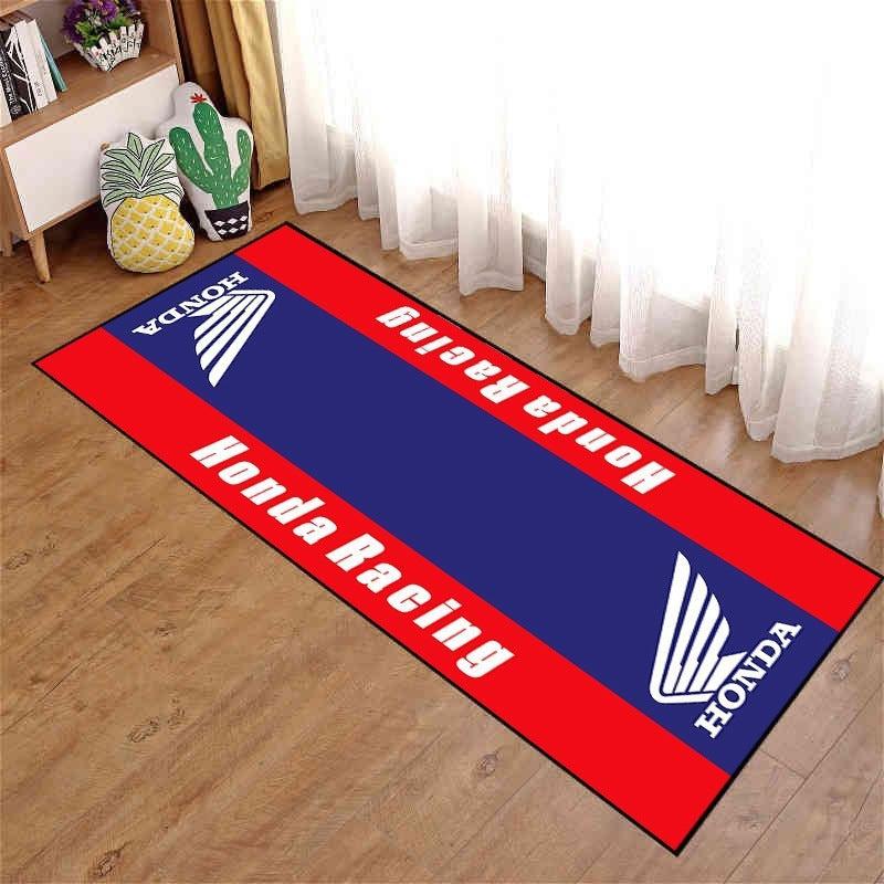 Motorcycle-Themed Area Mat