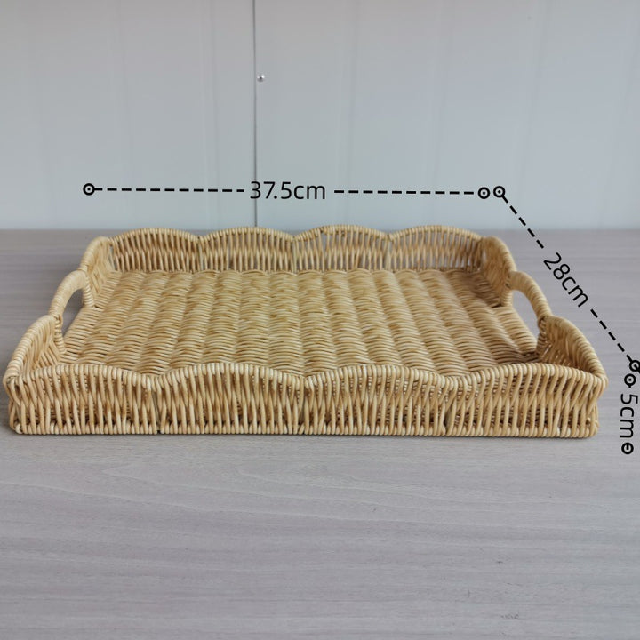 Elegant Woven Serving Tray Kalsten