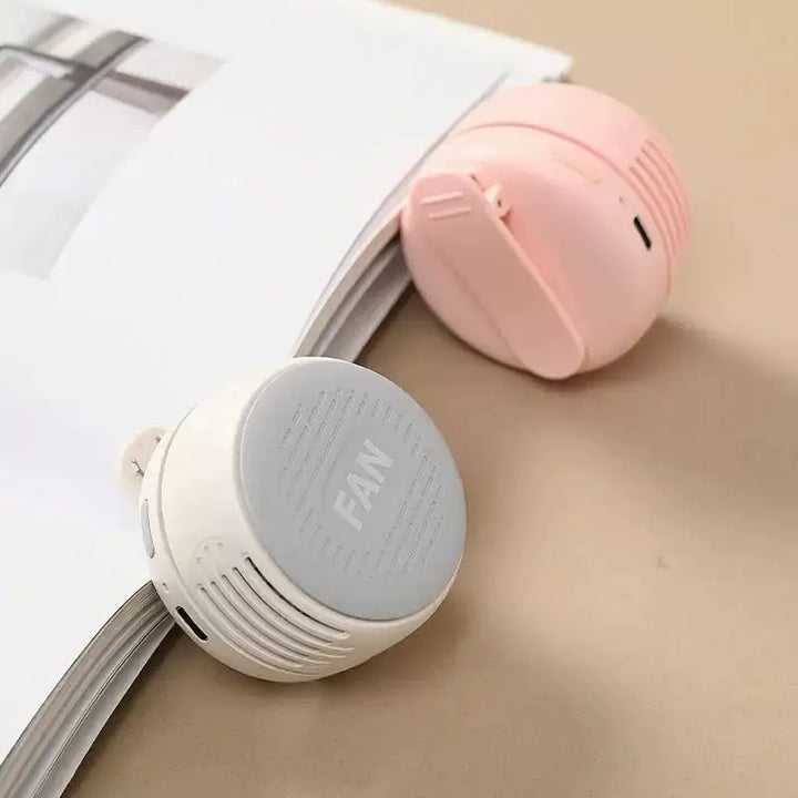 Unisex one size compact portable personal cooling fan with USB rechargeable battery and adjustable louvers Kalsten