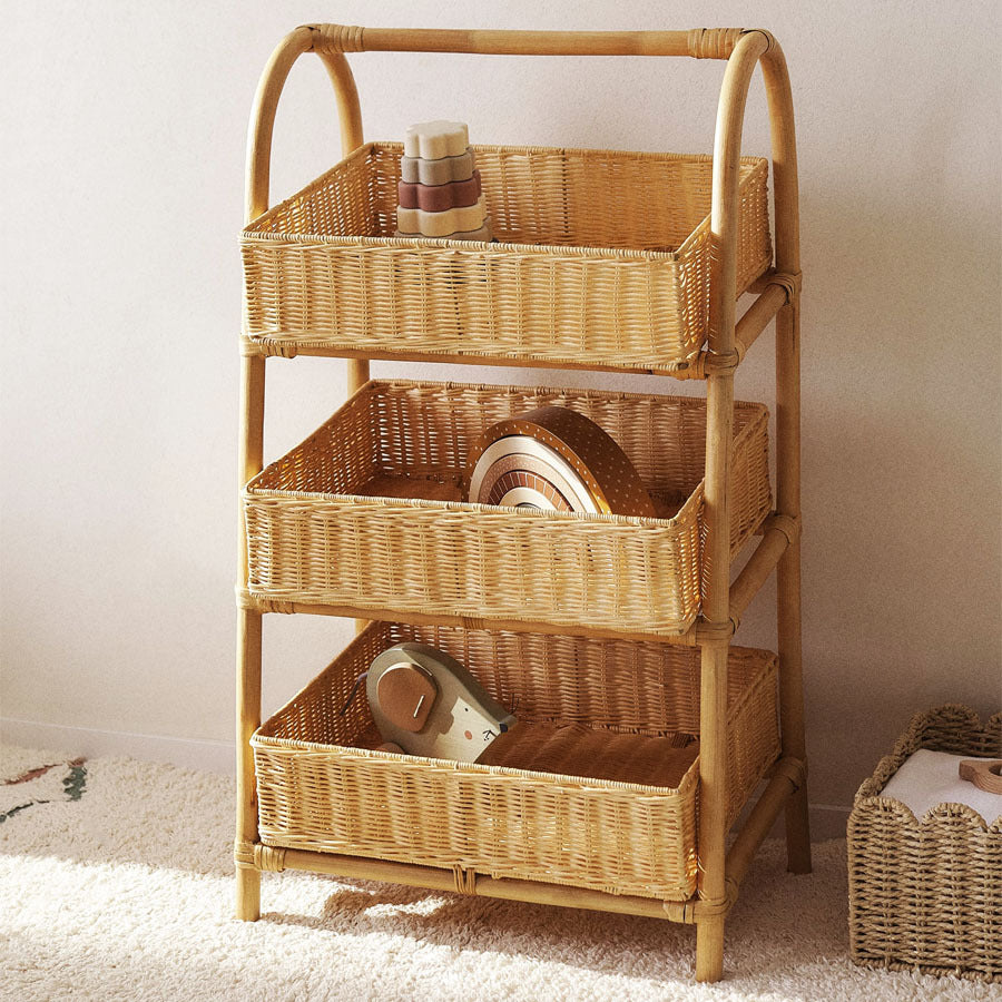 Multi-Tier Woven Storage Rack Kalsten