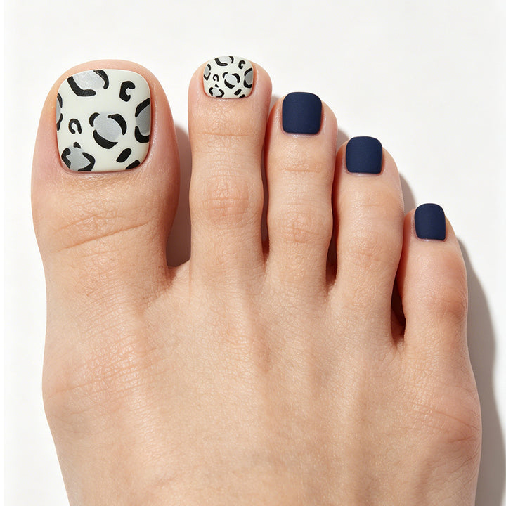 Stylish Leopard Print Press-On Toe Nails Kalsten