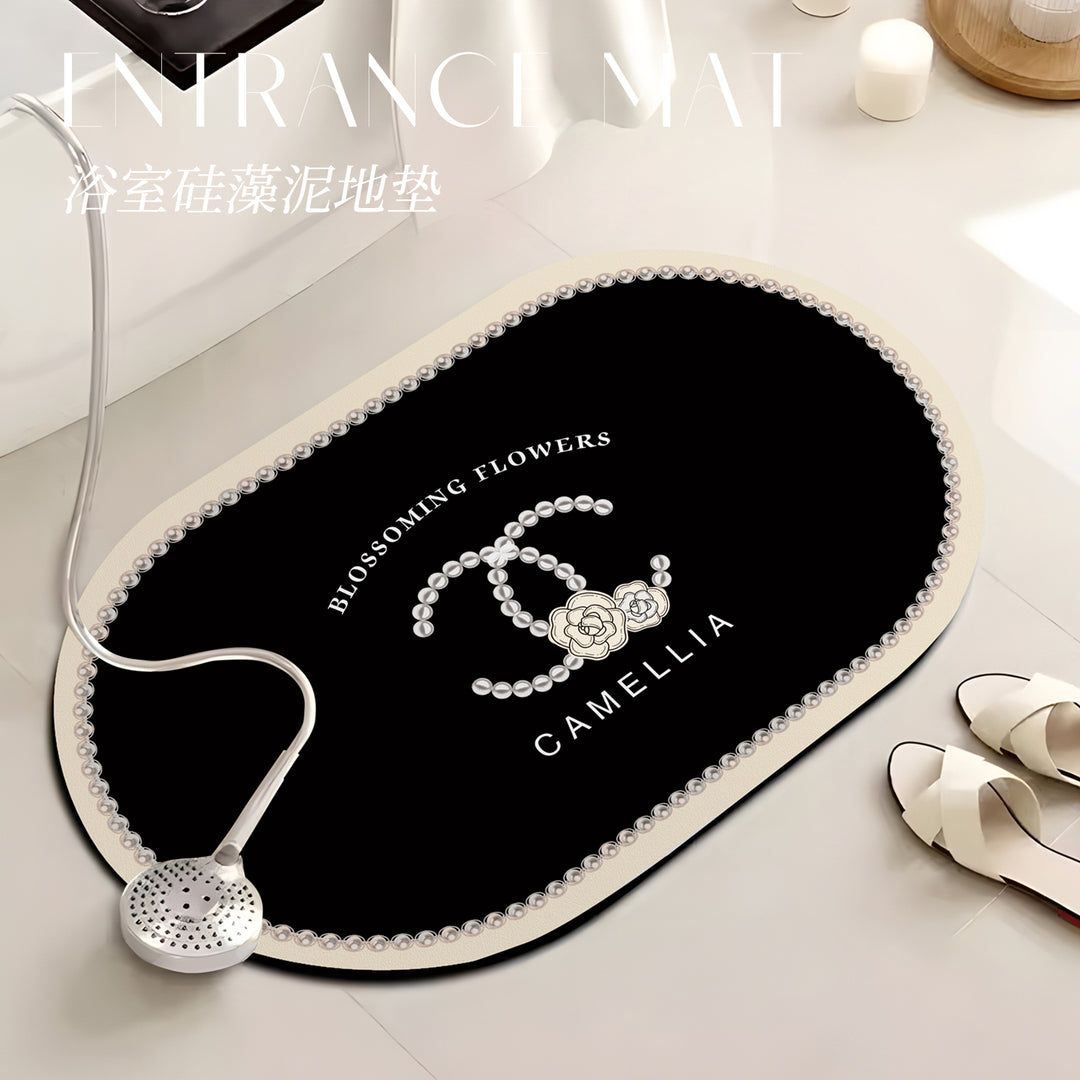 Elegant Oval Decorative Area Mat