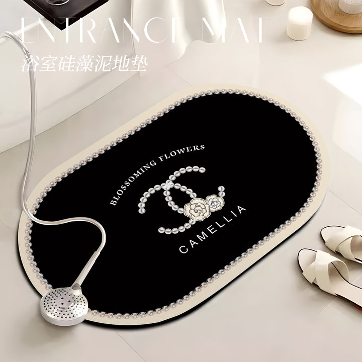 Elegant Oval Decorative Area Mat