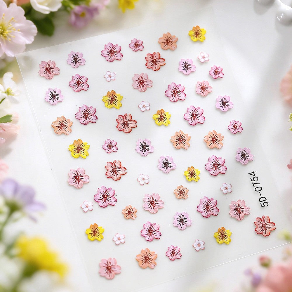 Floral Nail Art Stickers