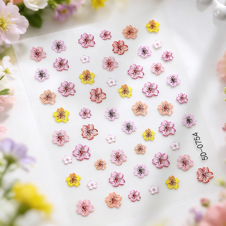 Floral Nail Art Stickers