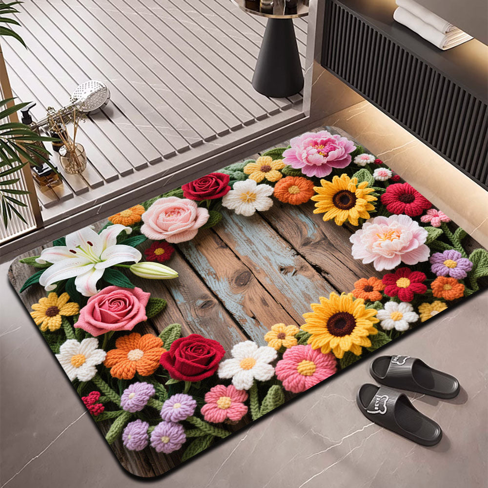 Decorative Floral Area Rug Kalsten
