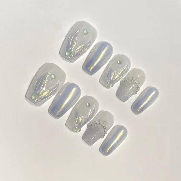 Artistic Decorative Press-On Nail Set
