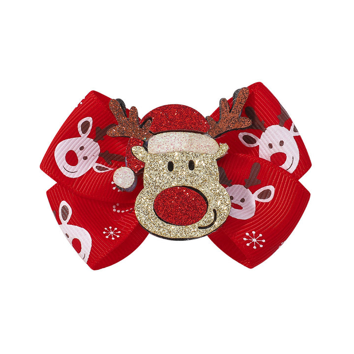 Festive Holiday Hair Bow Clip Kalsten