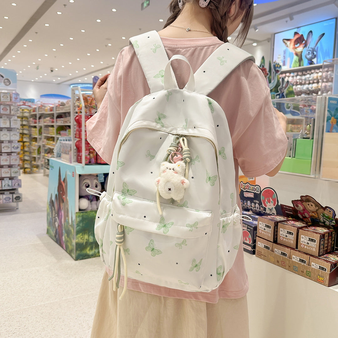 Charming Butterfly Print Casual Backpack Kalsten