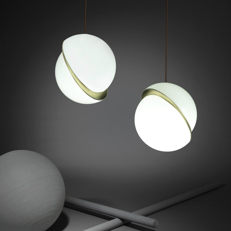 Modern Minimalist Pendant Light with Elegant Gold Accents