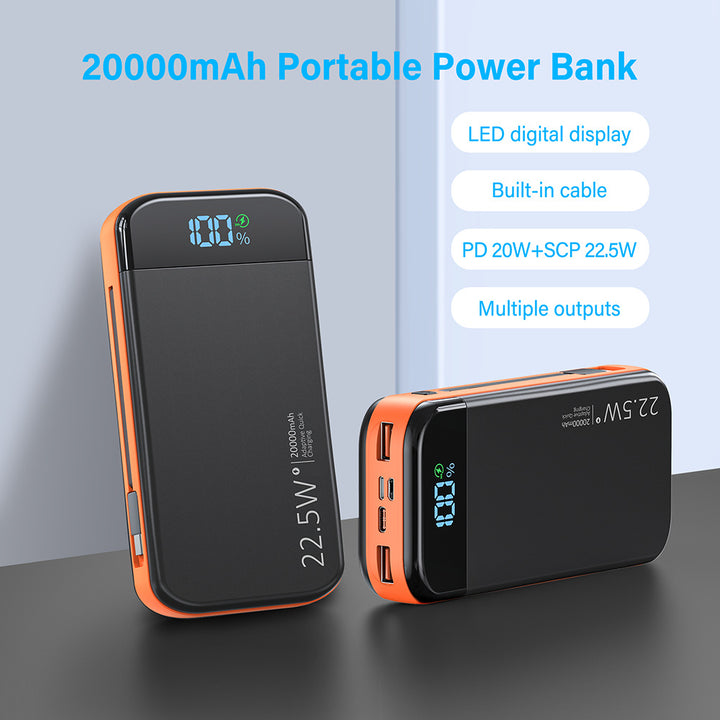Powerbank with Integrated Digital Charging Display and Multiple Fast Charging Function Kalsten
