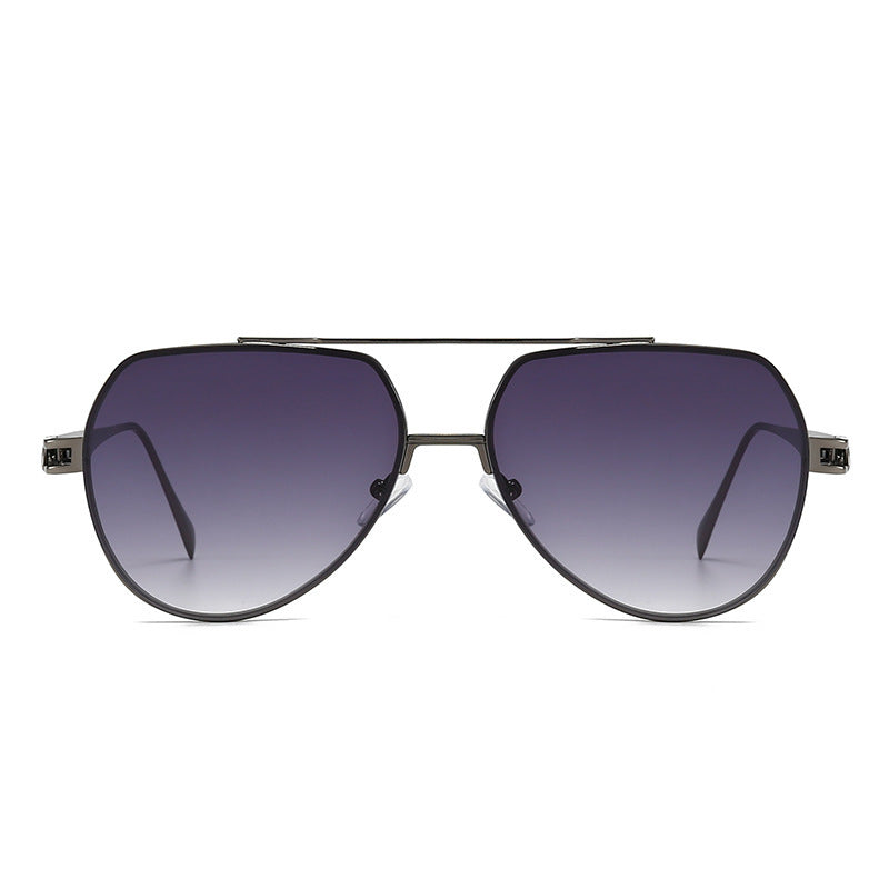 Women's designer sunglasses in a stylish, curved metal frame Kalsten