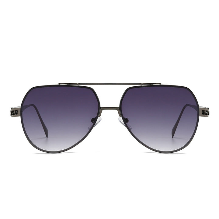 Women's designer sunglasses in a stylish, curved metal frame Kalsten