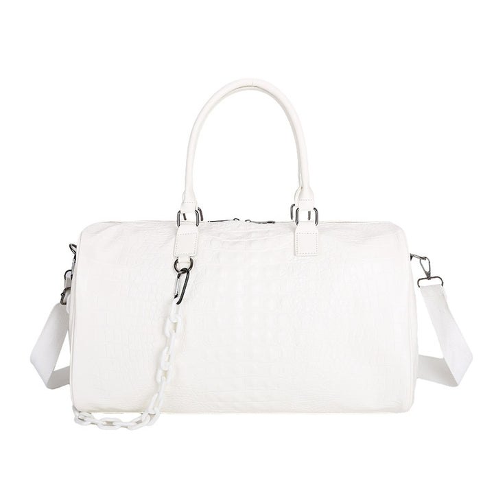 Crocodile Textured Luxurious Travel Duffle Bag Kalsten