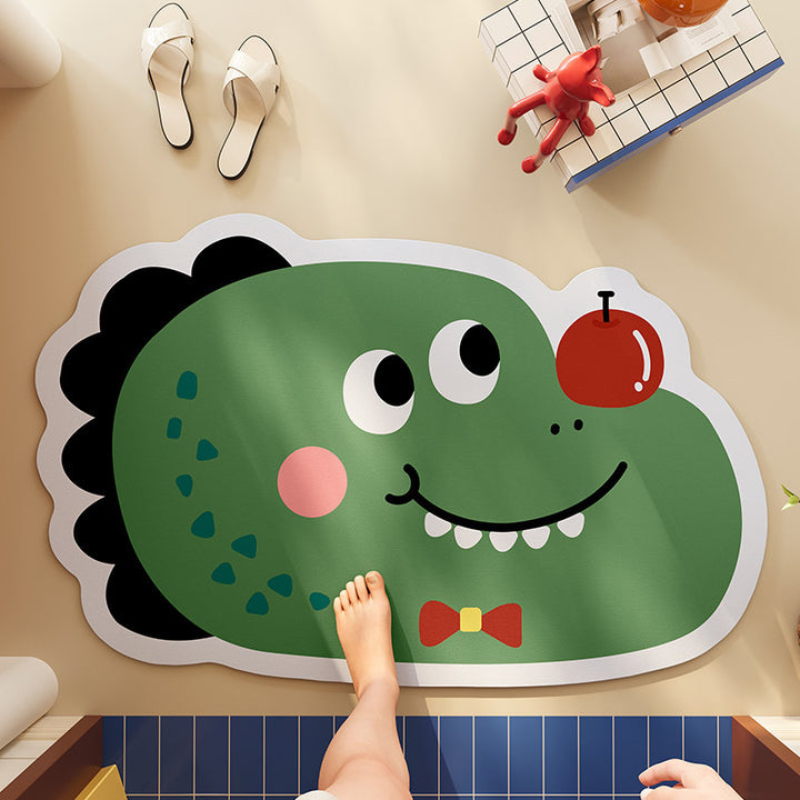 Fun Elephant-Themed Bath Mat Kalsten