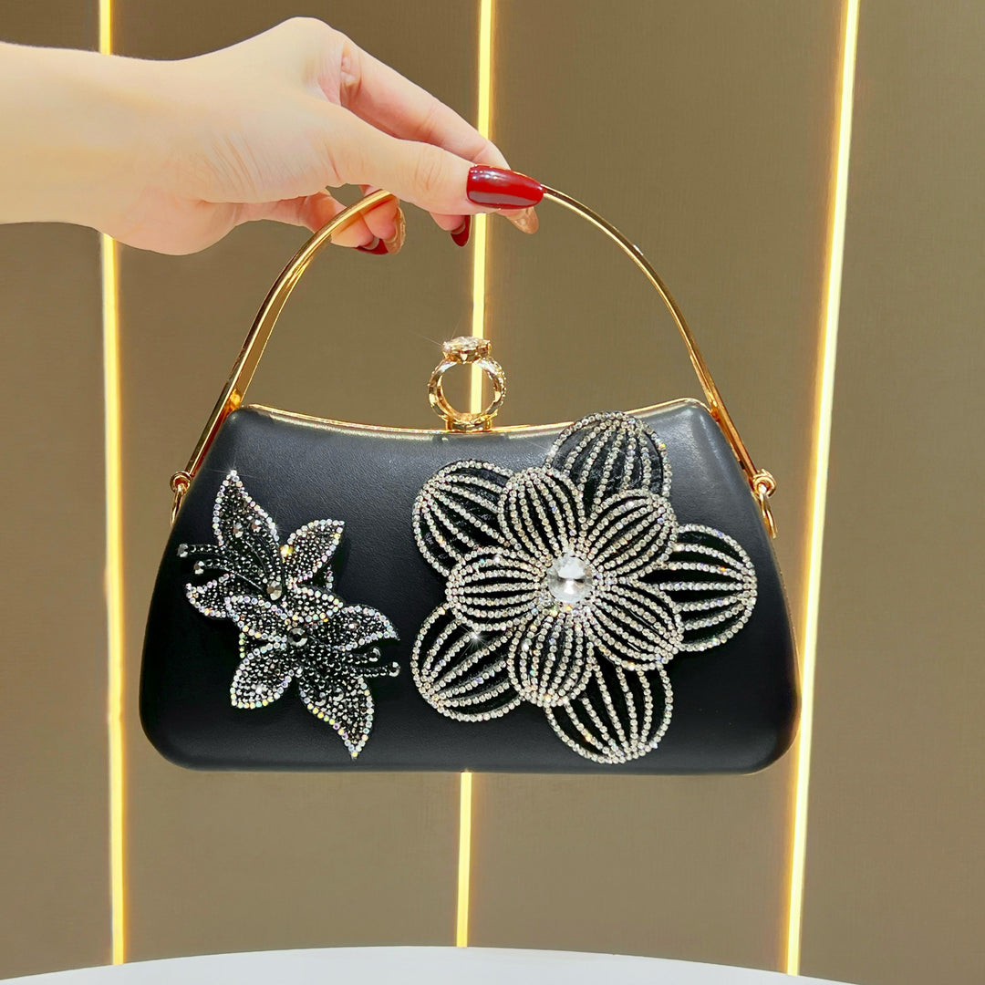 Decorative Floral Evening Handbag
