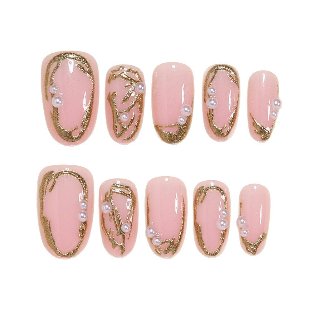 Elegant Gold Foil Nail Art Set Kalsten