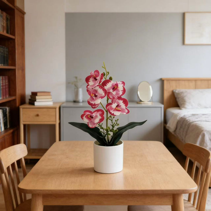 Artificial Orchid Plant for Home Decor and Indoor Display
