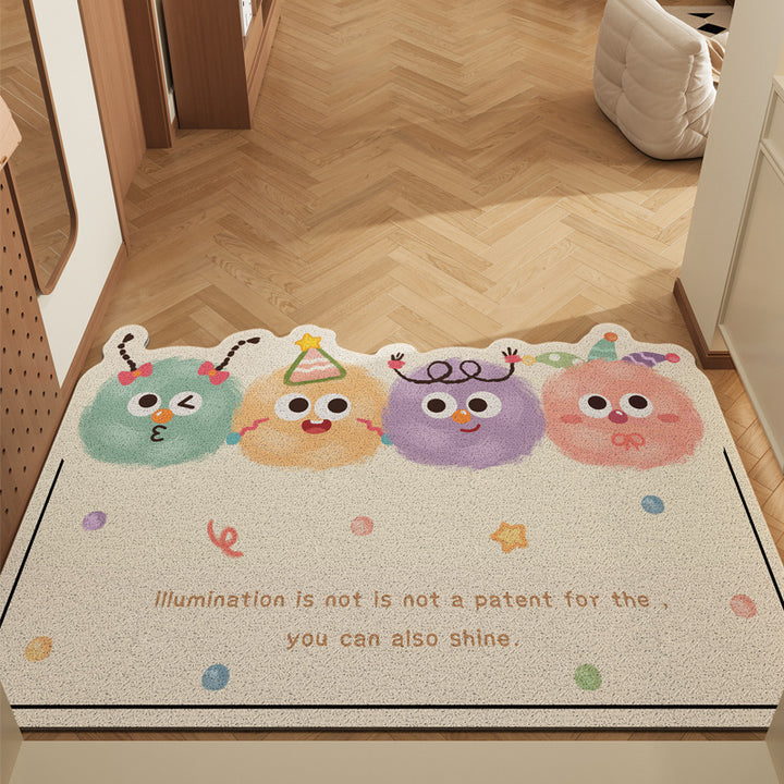 Cute Cartoon Cat Welcome Mat