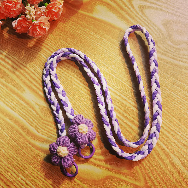 Woven Floral Pattern Utility Lanyard Kalsten