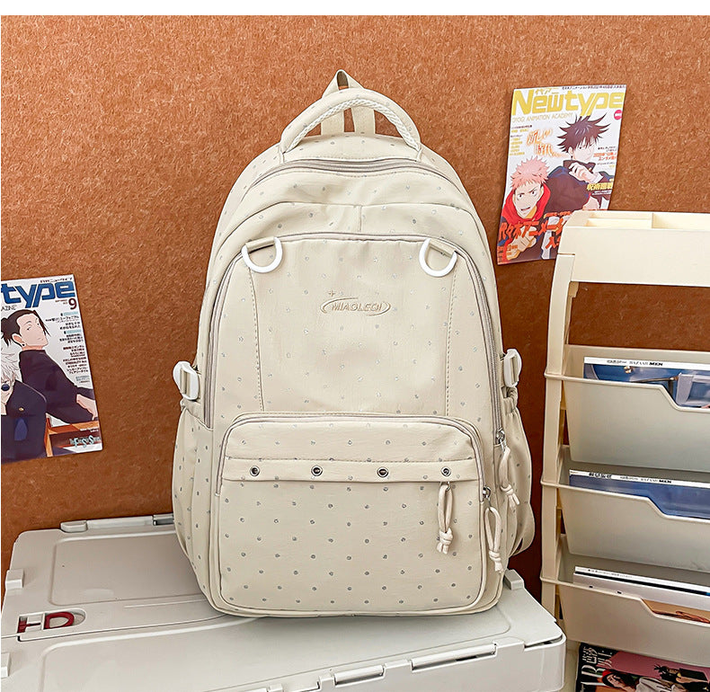 Stylish Multi-Pocket Backpack with Cute Accessories Kalsten