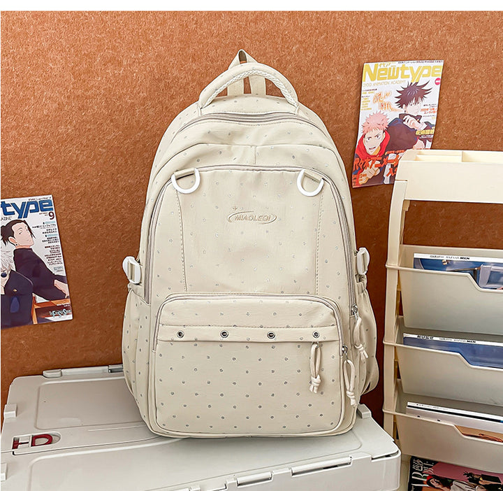 Stylish Multi-Pocket Backpack with Cute Accessories Kalsten