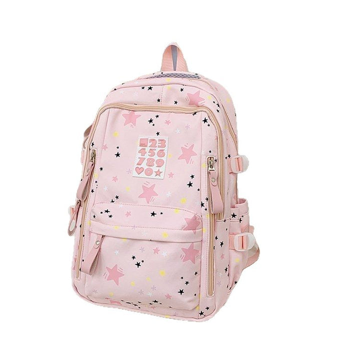 Playful backpack with star motifs and practical functions Kalsten