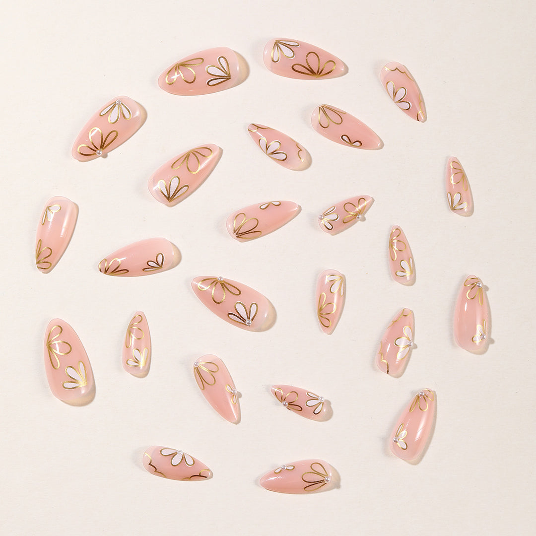 Floral-Inspired 3D Nail Art Extensions Kalsten