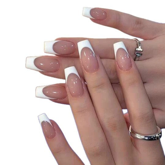 Elegant French Tip Pedicure Kalsten