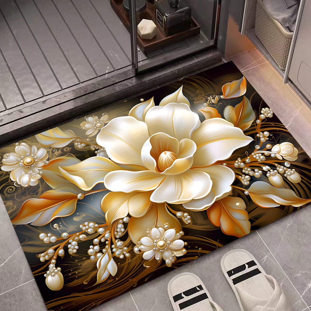 Floral Decorative Door Mat Kalsten