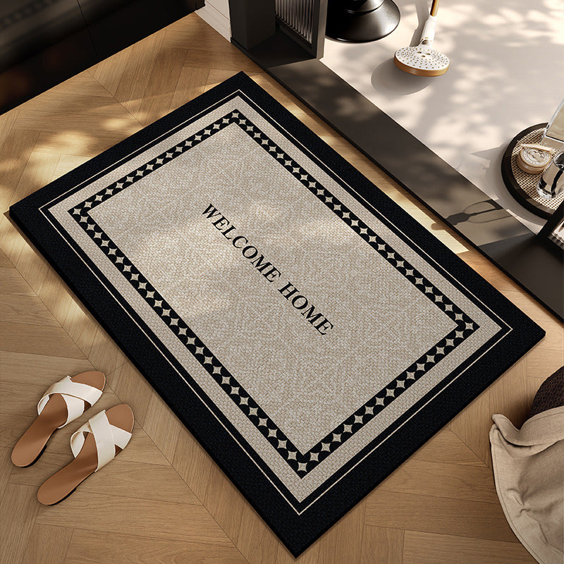Checkerboard Patterned Entryway Mat Kalsten