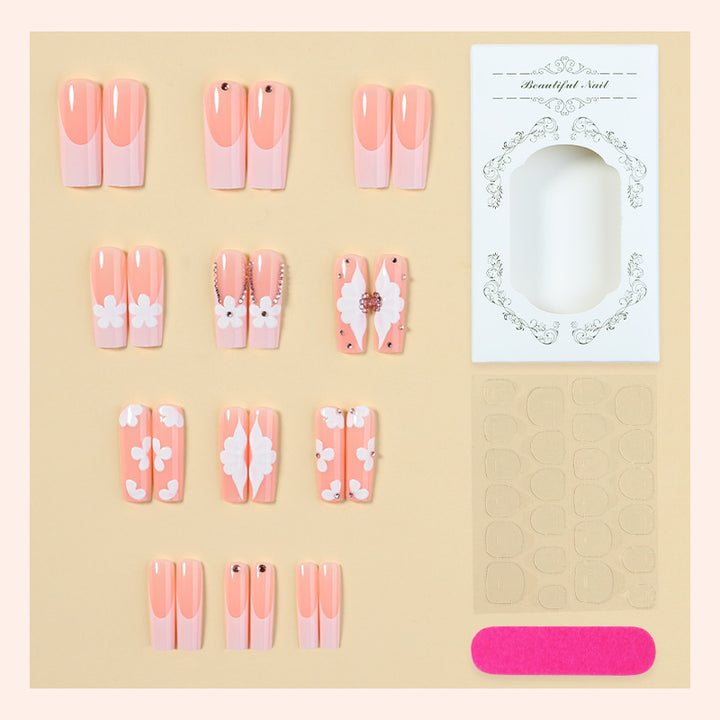Floral Accent Press-On Nail Art Kit Kalsten