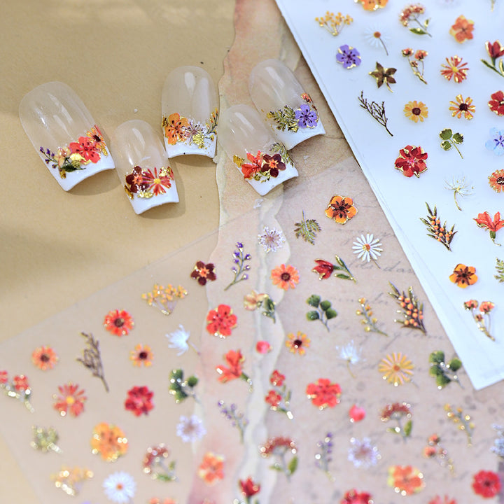 Floral Nail Art Transfer Stickers