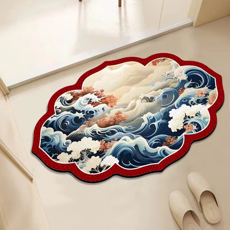 Floral Decorative Area Mat Kalsten