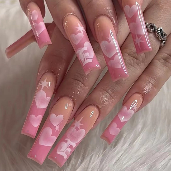 Glamorous Glittery Stiletto Press-On Nails Kalsten